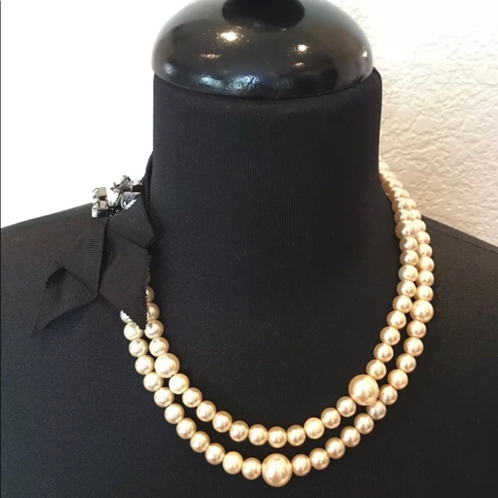 New Lee Angel Multi Strand Pearl Necklace